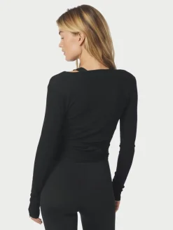 Neo Noir Nia Jersey Wrap Bluse, , 36-Dame Bluser & Skjorter