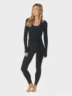 Neo Noir Nia Jersey Wrap Bluse, , 36-Dame Bluser & Skjorter