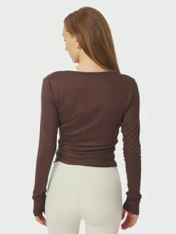 Neo Noir Nia Jersey Wrap Bluse, , 40-Dame Bluser & Skjorter