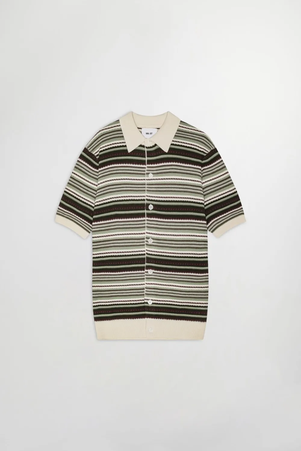 NN. 07 Nolan Tekstur Cardigan Polo, , M- Cardigans