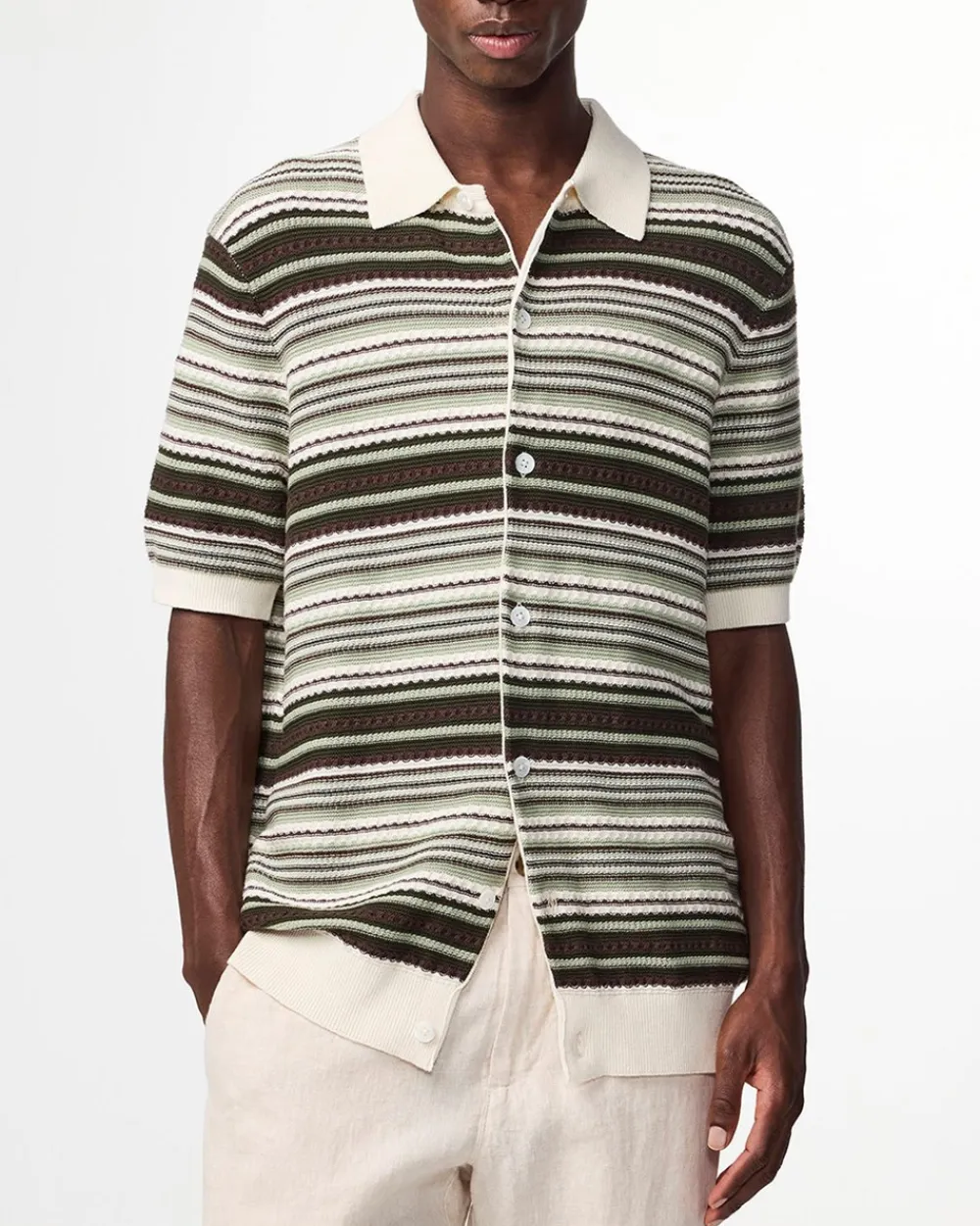 NN. 07 Nolan Tekstur Cardigan Polo, , M- Cardigans