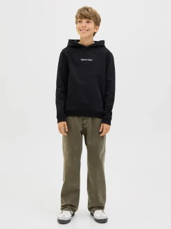 Jack & Jones Junior Norrebro Emb Hættetrøje, , 164 cm-Børn Strik & Sweatshirts