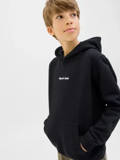 Jack & Jones Junior Norrebro Emb Hættetrøje, , 164 cm-Børn Strik & Sweatshirts