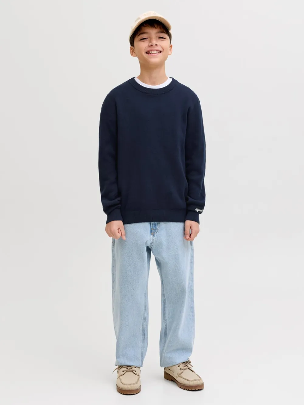 Clearance Norrebro Light Crew Neck Striktrøje, , 164 cm Børn Strik & Sweatshirts