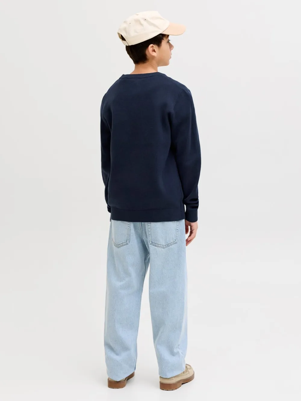 Clearance Norrebro Light Crew Neck Striktrøje, , 164 cm Børn Strik & Sweatshirts