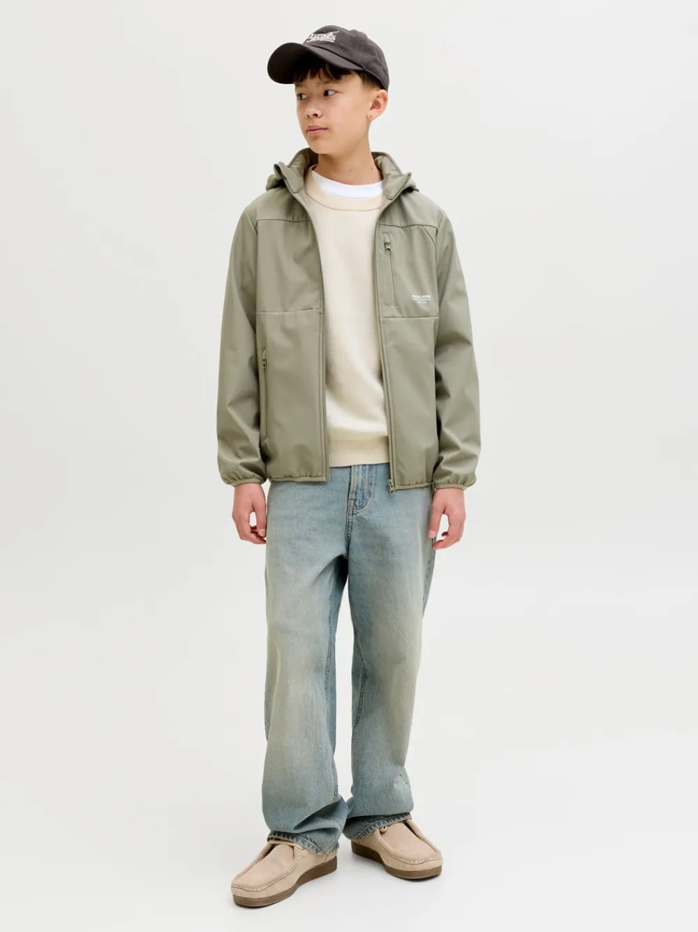 Jack & Jones Junior Norrebro Light Crew Neck Striktrøje, , 164 cm-Børn Strik & Sweatshirts