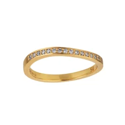 Ocean Flow Sparkle Band Ring, , 52 Dame Ringe