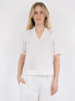 Odesa Linen Bluse, , 38 Dame Bluser & Skjorter