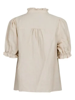 Neo Noir Odesa Linen Bluse, , 36-Dame Bluser & Skjorter