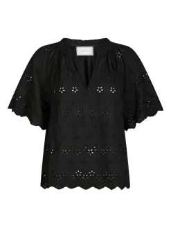 Neo Noir Odet Embroidery Bluse, , 38-Dame Bluser & Skjorter