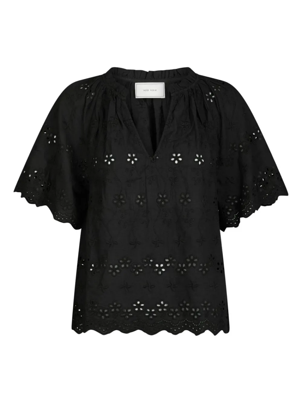 Neo Noir Odet Embroidery Bluse, , 38-Dame Bluser & Skjorter