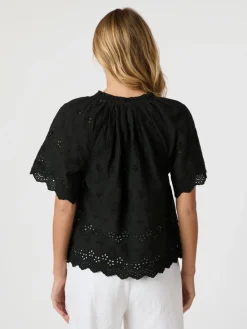 Neo Noir Odet Embroidery Bluse, , 38-Dame Bluser & Skjorter