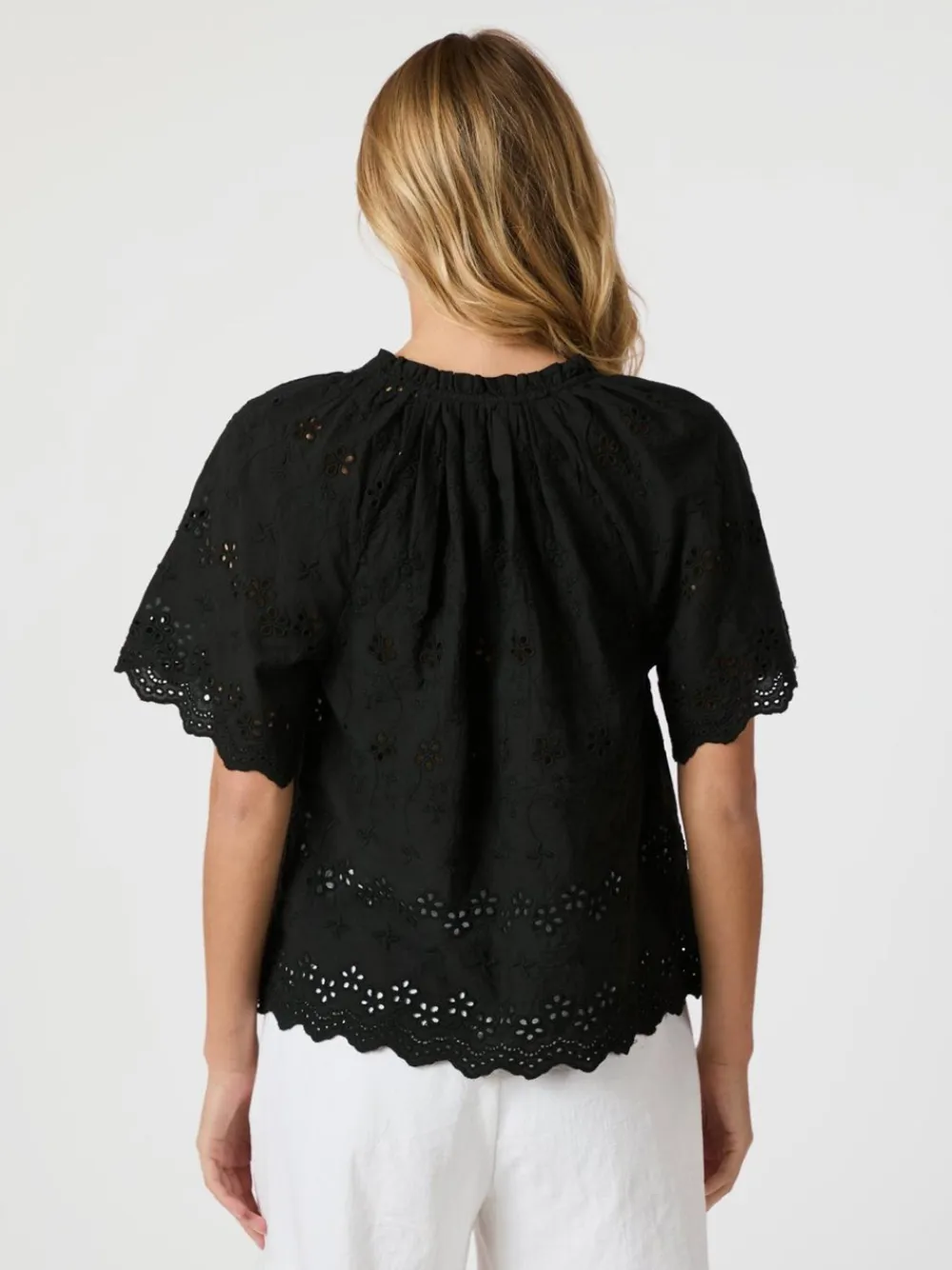Neo Noir Odet Embroidery Bluse, , 38-Dame Bluser & Skjorter