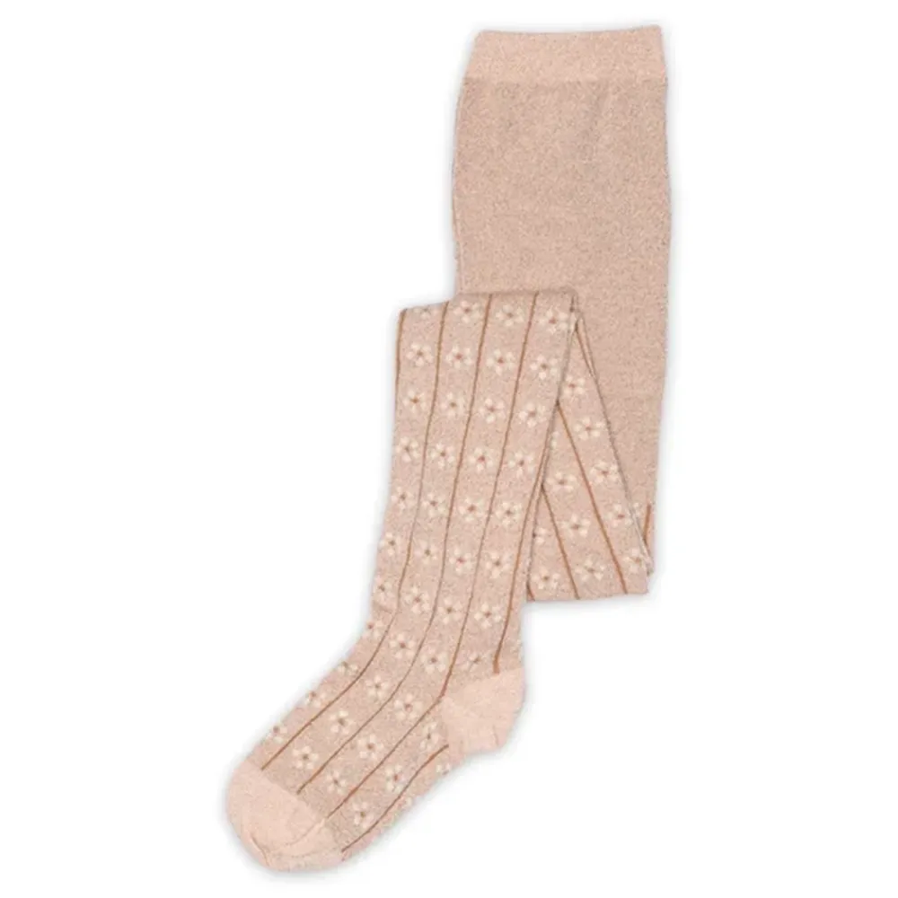 New Oline Glitter Tights, , 140 cm Børn Sokker & Strømper