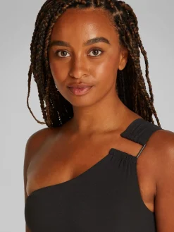 Calvin Klein One Shoulder Badedragt, , M-Dame Badetøj