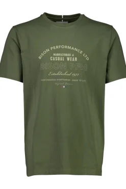 Bison O-Neck Print T-shirt, , XL- T-Shirts & Poloer