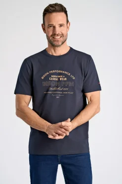 New O-Neck Print T-shirt, , L T-Shirts & Poloer