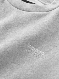 7 DAYS Active Organic Fitted Crewneck Sweatshirt, , M-Dame Loungewear