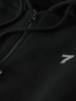 7 DAYS Active Organic Fullzip Hættetrøje, , XL- Sweatshirts & Trøjer