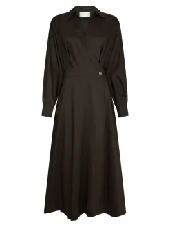 Neo Noir Ottana Poplin Kjole, , 42-Dame Kjoler