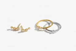 Clearance Ovale Due Ring, , 54 Dame Ringe