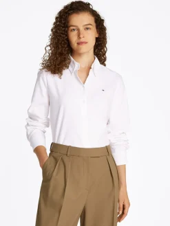 Tommy Hilfiger Oxford Relaxed Fit Skjorte, , 38-Dame Bluser & Skjorter