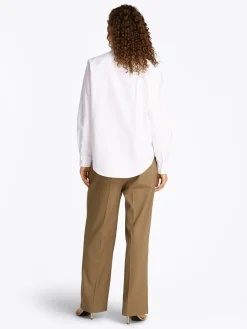 Tommy Hilfiger Oxford Relaxed Fit Skjorte, , 38-Dame Bluser & Skjorter