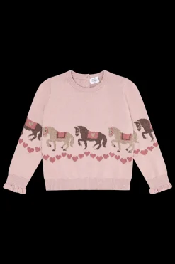 Hust & Claire Pani Horse Trøje, , 110 cm-Børn Strik & Sweatshirts