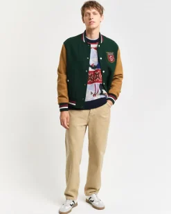 Clearance Patchwork Crewneck Sweater, , M Strik