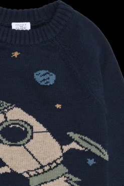 Best Pelle Rocket Striktrøje, , 104 cm Børn Strik & Sweatshirts