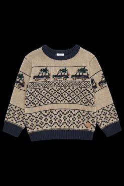 New Pelle Strik, , 122 cm Børn Strik & Sweatshirts