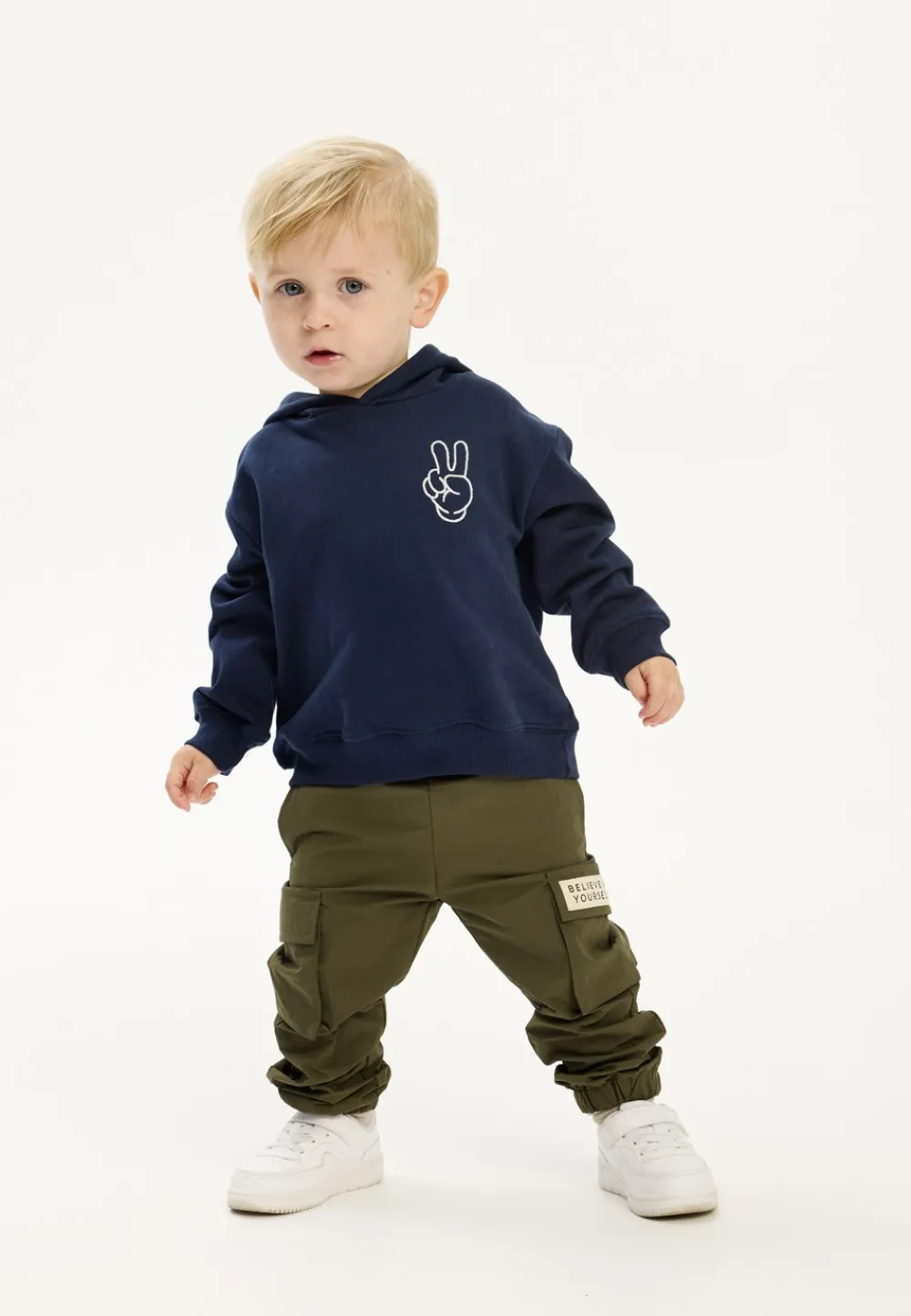 THE NEW Petey Hættetrøje, , 104 cm-Børn Strik & Sweatshirts