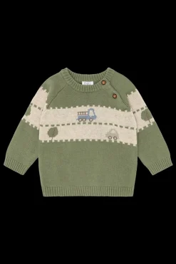 Hust & Claire Pilou On the Road Striktrøje, , 80 cm-Børn Strik & Sweatshirts