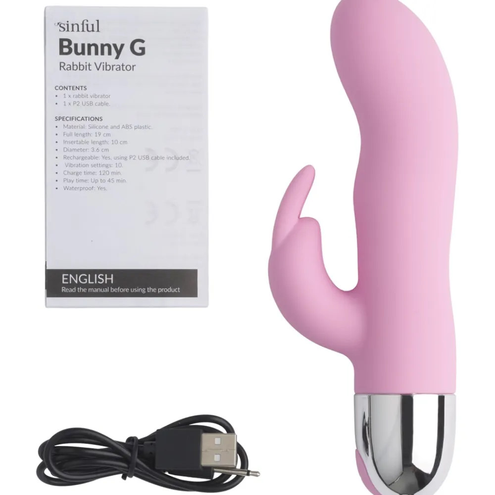 Sinful Pink Bunny G Rabbit Vibrator- Sexlegetøj