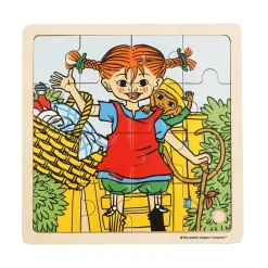 Astrid Lindgren Pippi & Hr. Nilsson Træpuslespil-Børn Spil & Puslespil