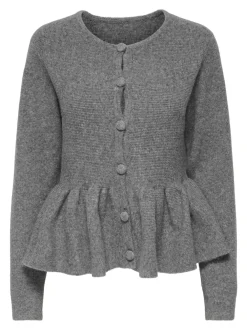 ONLY Piruet Peplum Cardigan, , M-Dame Cardigans|Strik & Sweatshirts