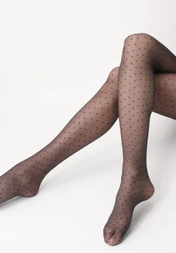 Clearance Plumetis Tights, , L/XL Dame Strømper