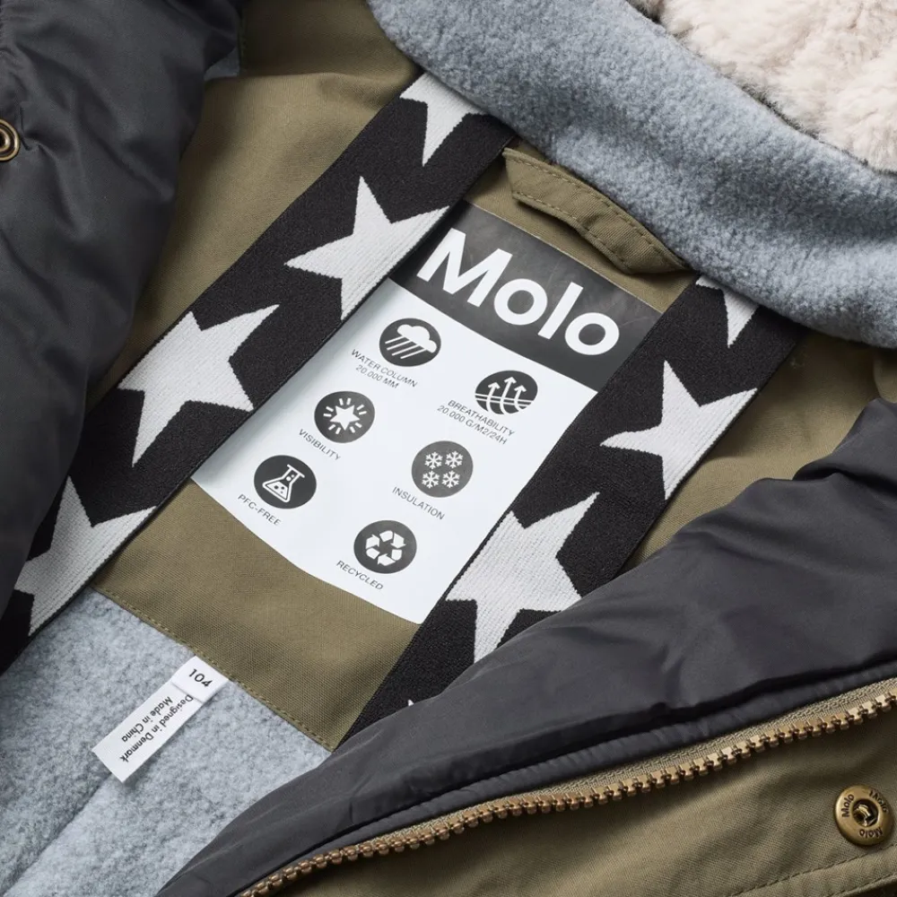 Molo Polaris Fur Flyverdragt, , 128 cm-Børn Overtøj