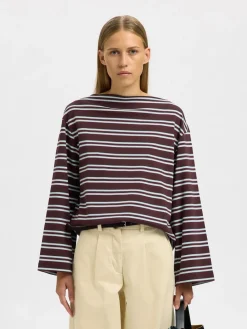 Selected Women Polly Boatneck T-shirt, , S-Dame T-Shirts & Toppe