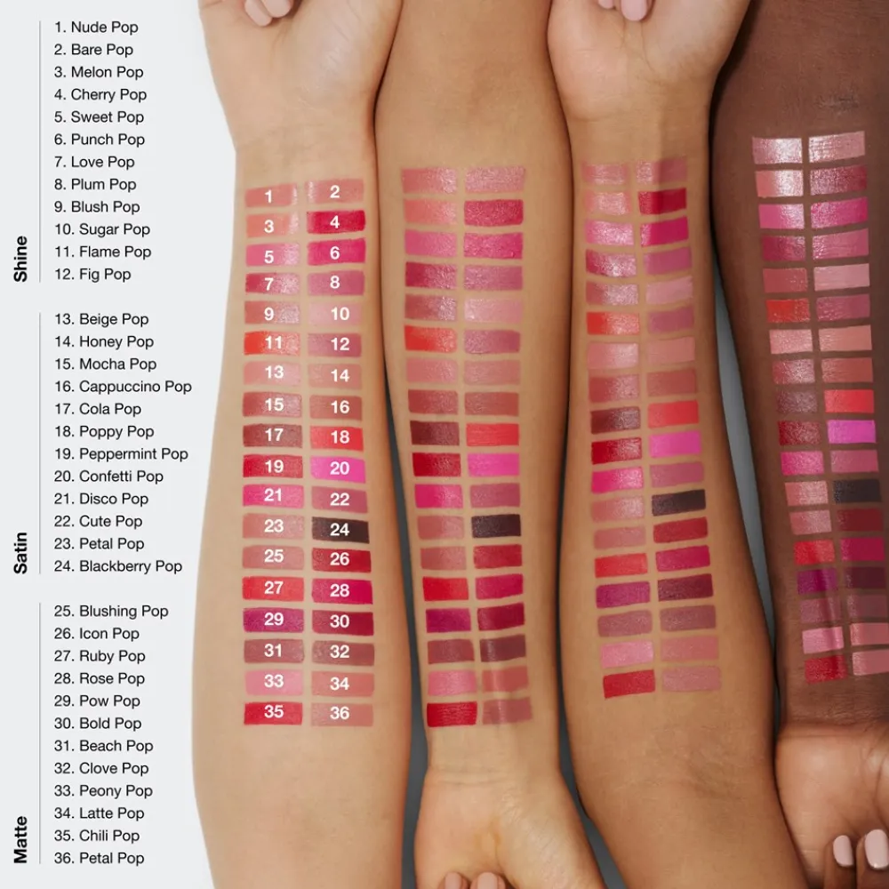 Pop Longwear Shine Lipstick, Læber
