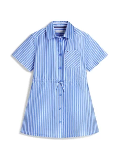 Best Poplin Stripes Shirt Dress, , 164 cm Børn Kjoler