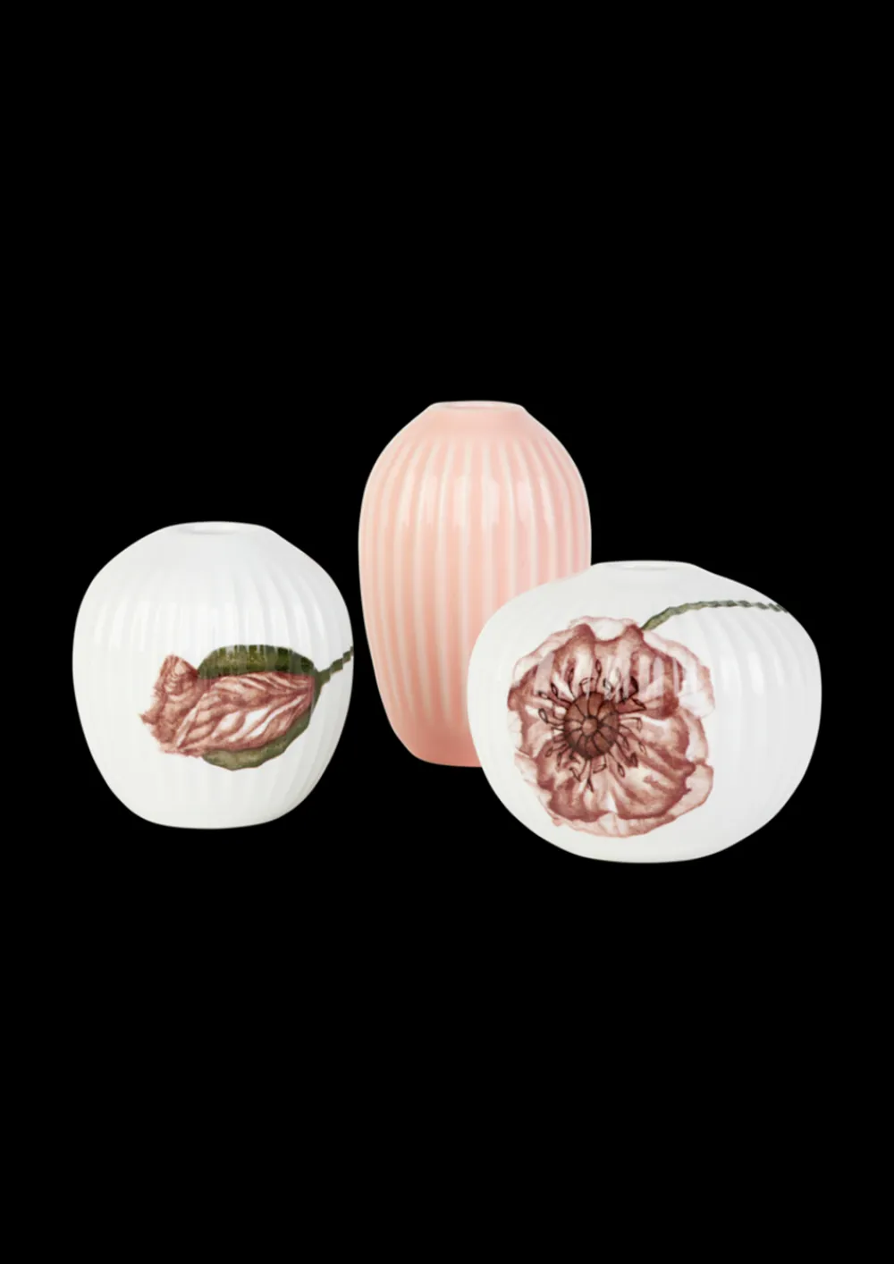 Kähler Poppy 3-pak Minivaser,- Vaser & Urtepotteskjulere