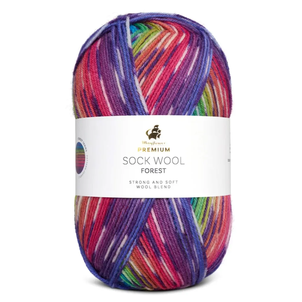 Mayflower Premium Sock Wool Forest Garn, , 100 g- Garn