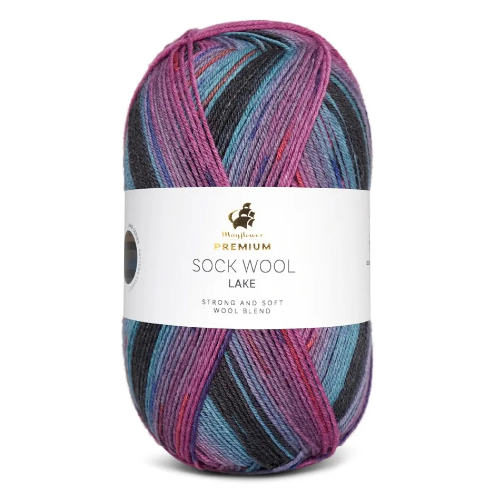Mayflower Premium Sock Wool Lake Garn, , 100 g- Garn