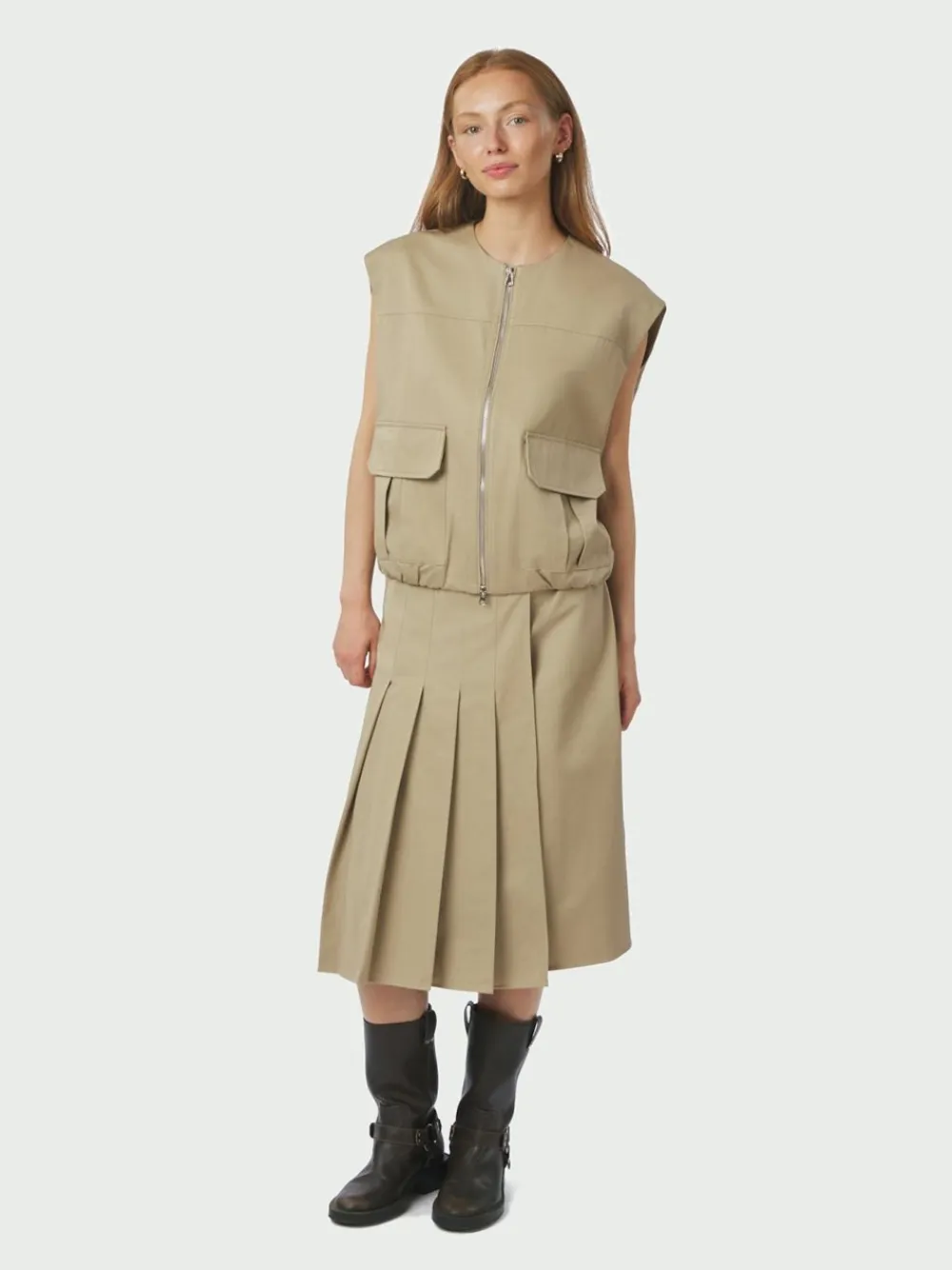 Sale Prisilla Twill Nederdel, , 36 Dame Nederdele