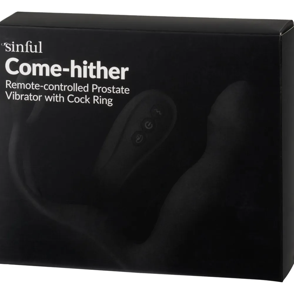 Sinful Prostata Vibrator Med Penisring- Sexlegetøj