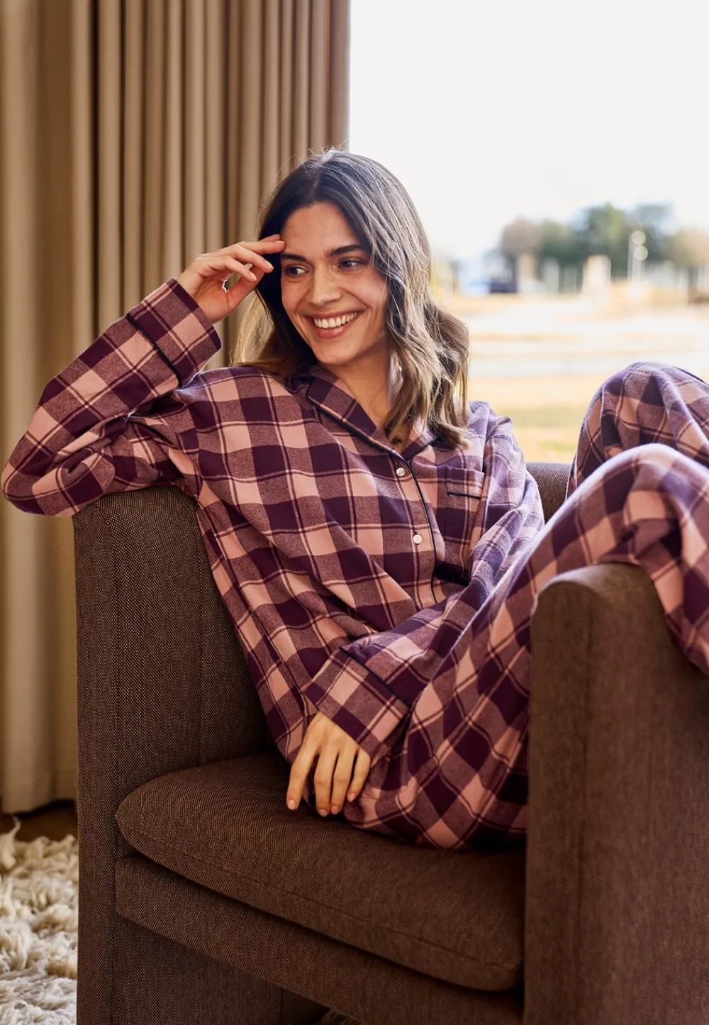 JBS Pyjamasskjorte, , XL-Dame Loungewear