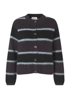 New RafaelMD Stripe Cardigan, , M Dame Cardigans|Strik & Sweatshirts