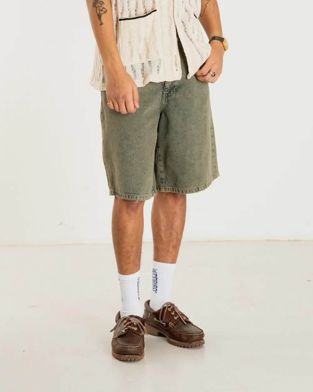 Woodbird Rami Dirt Shorts, , 30- Shorts
