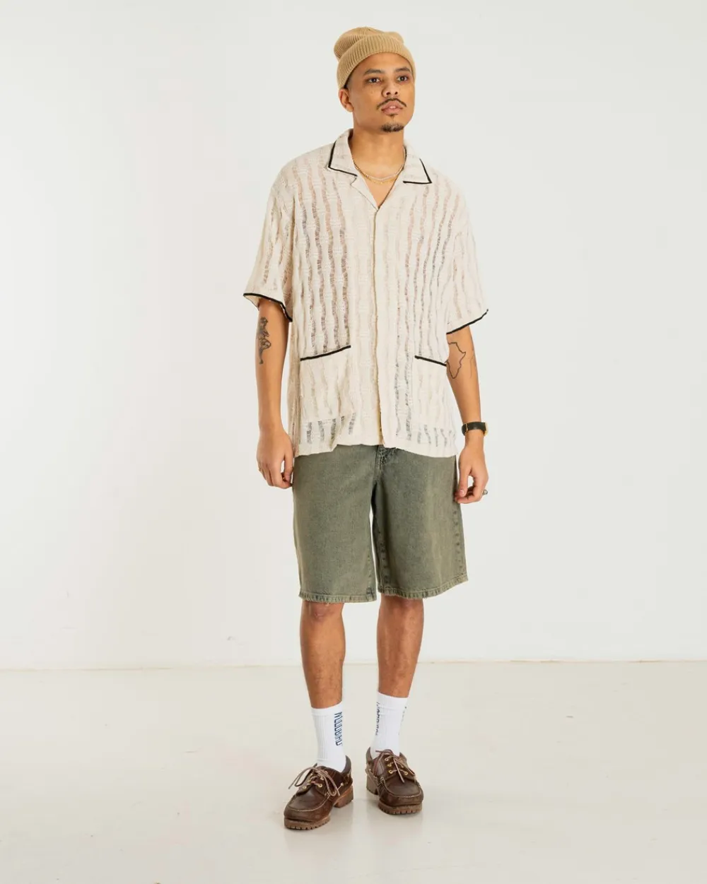 Woodbird Rami Dirt Shorts, , 30- Shorts